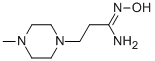 1-Piperazinepropionamidoxime,4-methyl-(6CI)