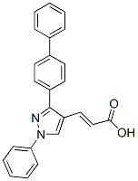 3-(3-([1,1'-联苯基]-4-基)-1-苯基-1H-吡唑-4-基)丙烯酸