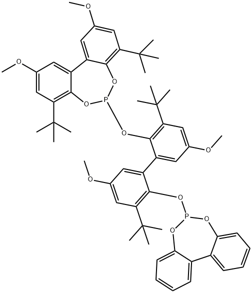 Dibenzo[d,f][1,3,2]dioxaphosphepin, 6-[[2'-(dibenzo[d,f][1,3,2]dioxaphosphepin-6-yloxy)-3,3'-bis(1,1-dimethylethyl)-5,5'-dimethoxy[1,1'-biphenyl]-2-yl]oxy]-4,8-bis(1,1-dimethylethyl)-2,10-dimethoxy-