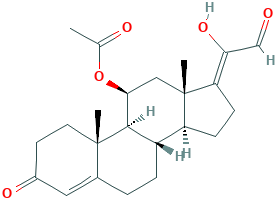 (11β)-11-(Acetyloxy)-20-hydroxy-3-oxo-pregna-4,17(20)-dien-21-al