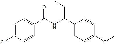 4-chloro-N-[1-(4-methoxyphenyl)propyl]benzamide