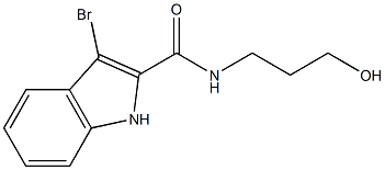 3-bromo-N-(3-hydroxypropyl)-1H-indole-2-carboxamide