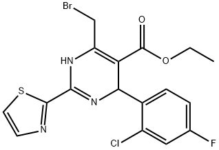 Ethyl 6-(bromomethyl)-4-(2-chloro-4-fluorophenyl)-2-(thiazol-2-yl)-1,4-dihydropyrimidine-5-carboxylate