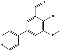 Benzaldehyde, 2-hydroxy-3-methoxy-5-(4-pyridinyl)-