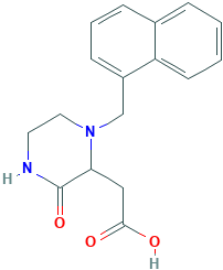 2-Piperazineacetic acid, 1-(1-naphthalenylmethyl)-3-oxo-