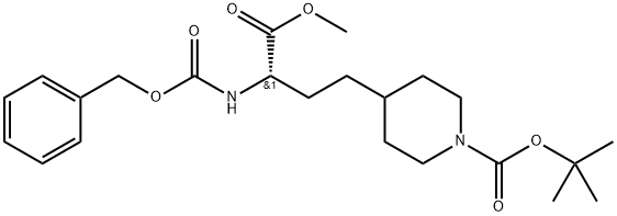 tert-Butyl (S)-4-(3-(((benzyloxy)carbonyl)amino)-4-methoxy-4-oxobutyl)piperidine-1-carboxylate