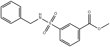 Benzoic acid, 3-[[(phenylmethyl)amino]sulfonyl]-, methyl ester