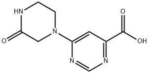 6-(3-Oxo-1-piperazinyl)-4-pyrimidinecarboxylic acid