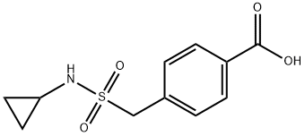 4-[(Cyclopropylsulfamoyl)methyl]benzoic acid