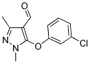 5-(3-CHLOROPHENOXY)-1,3-DIMETHYL-1H-PYRAZOLE-4-CARBALDEHYDE