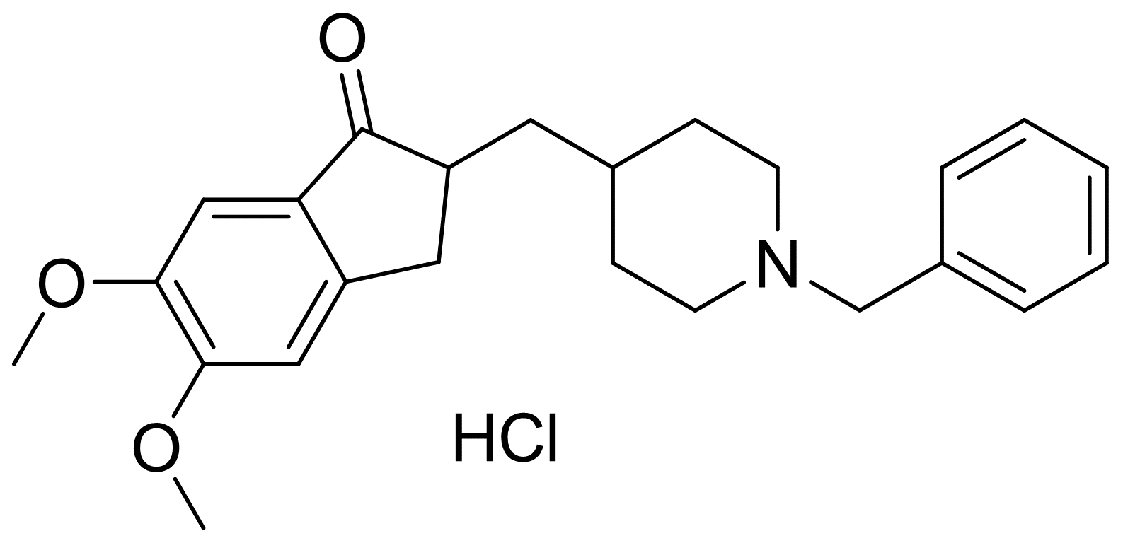 2,3-二氢-5,6-二甲氧基-2-{[(1-苯甲基)-4-哌啶基]甲基}-1H-茚-1-酮盐酸盐