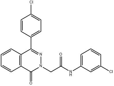 N-(3-chlorophenyl)-2-[4-(4-chlorophenyl)-1-oxophthalazin-2-yl]acetamide