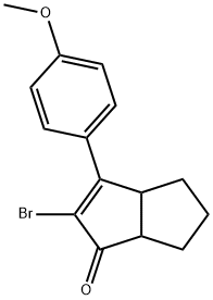 2-bromo-3-(4-methoxyphenyl)-4,5,6,6a-tetrahydropentalen-1(3aH)-one