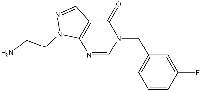 1-(2-AMINOETHYL)-5-(3-FLUOROBENZYL)-1,5-DIHYDRO-4H-PYRAZOLO[3,4-D]PYRIMIDIN-4-ONE