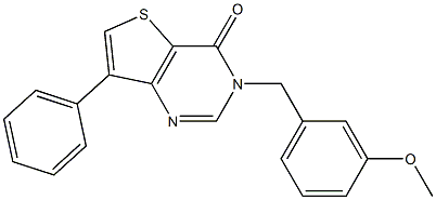 3-[(3-methoxyphenyl)methyl]-7-phenylthieno[3,2-d]pyrimidin-4-one