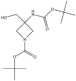 TERT-BUTYL 3-(HYDROXYMETHYL)-3-[(2-METHYLPROPAN-2-YL)OXYCARBONYLAMINO]AZETIDINE-1-CARBOXYLATE