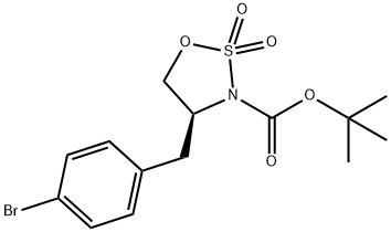 1,2,3-Oxathiazolidine-3-carboxylic acid, 4-[(4-bromophenyl)methyl]-, 1,1-dimethylethyl ester, 2,2-dioxide, (4S)-