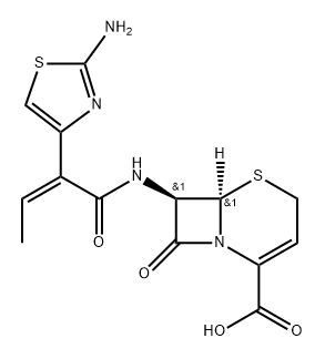 (6R,7R)-7-((Z)-2-(2-Aminothiazol-4-yl)but-2-enamido)-8-oxo-5-thia-1-azabicyclo[4.2.0]oct-2-ene-2-carboxylic Acid