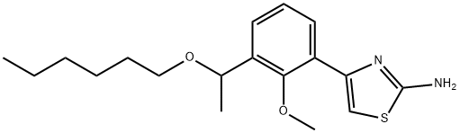 (RS)-4-[3-(1-hexyloxyethyl)-2-methyloxyphenyl]thiazol-2-ylamine