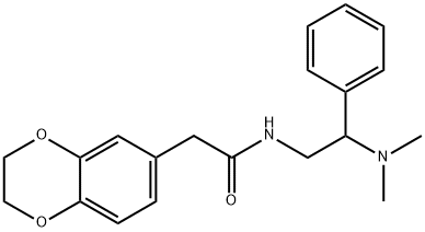 1,4-Benzodioxin-6-acetamide, N-[2-(dimethylamino)-2-phenylethyl]-2,3-dihydro-