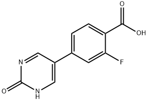 5-(4-Carboxy-3-fluorophenyl)-2-hydroxypyrimidine
