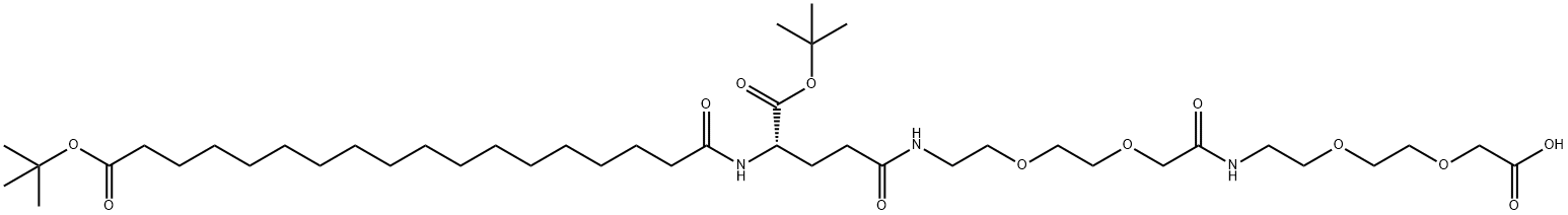 (S)-22-(tert-butoxycarbonyl)-43,43-dimethyl-10,19,24,41-tetraoxo-3,6,12,15,42-pentaoxa-9,18,23-triazatetratetracontanoic acid