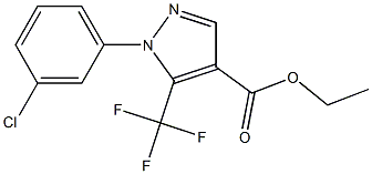 ETHYL 1-(3-CHLOROPHENYL)-5-(TRIFLUOROMETHYL)-1H-PYRAZOLE-4-CARBOXYLATE