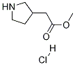 3-Pyrrolidineacetic acid, Methyl ester, hydrochloride