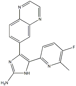 1H-IMidazol-2-aMine, 5-(5-fluoro-6-Methyl-2-pyridinyl)-4-(6-quinoxalinyl)-