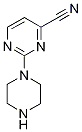 2-piperazino-4-pyrimidinecarbonitrile