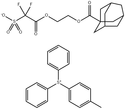 Sulfonium, (4-methylphenyl)diphenyl-, salt with 2-[(2,2-difluoro-2-sulfoacetyl)oxy]ethyl tricyclo[3.3.1.13,7]decane-1-carboxylate