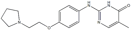 4(3H)-PyriMidinone, 5-Methyl-2-[[4-[2-(1-pyrrolidinyl)ethoxy]phenyl]aMino]-