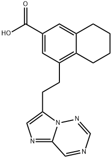 4-(2-(imidazo[2,1-f][1,2,4]triazin-7-yl)ethyl)-5,6,7,8-tetrahydronaphthalene-2-carboxylic acid