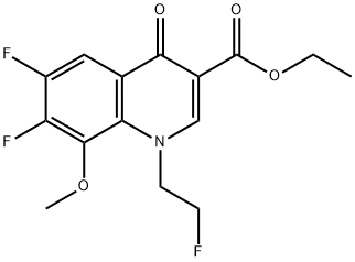 Ethyl 6,7-difluoro-1-(2-fluoroethyl)-8-methoxy-4-oxo-1,4-dihydroquinoline-3-carboxylate