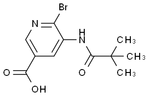 6-Bromo-5-pivalamidonicotinic acid