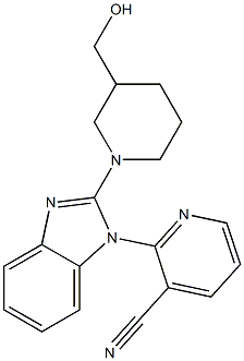 2-[2-[3-(羟基甲基)-1-哌啶基]-1H-苯并咪唑-1-基]-3-氰基吡啶