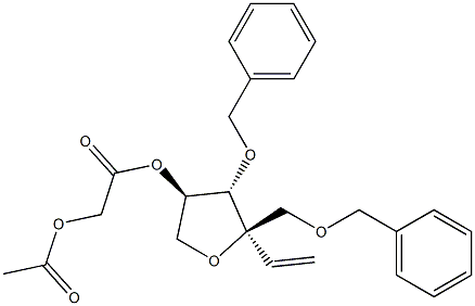 (3R,4S,5R)-2-乙酰氧基-4-苄氧基-5-苄氧甲基-5-乙烯基-四氢呋喃-3-乙酸酯