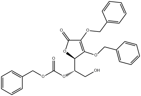 L-Ascorbic acid, 2,3-bis-O-(phenylmethyl)-, 5-(phenylmethyl carbonate)