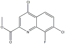 METHYL 4,7-DICHLORO-8-FLUOROQUINOLINE-2-CARBOXYLATE