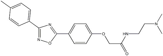 N-[2-(dimethylamino)ethyl]-2-[4-[3-(4-methylphenyl)-1,2,4-oxadiazol-5-yl]phenoxy]acetamide