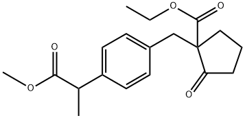 Benzeneacetic acid, 4-[[1-(ethoxycarbonyl)-2-oxocyclopentyl]methyl]-α-methyl-, methyl ester