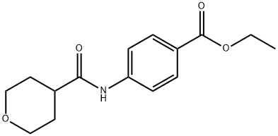 Benzoic acid, 4-[[(tetrahydro-2H-pyran-4-yl)carbonyl]amino]-, ethyl ester