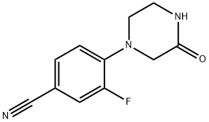 3-Fluoro-4-(3-oxo-1-piperazinyl)benzonitrile