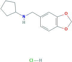 N-(苯并[d][1,3]二氧戊环-5-基甲基)环戊胺盐酸盐