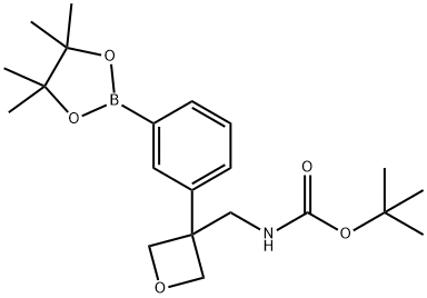 叔丁基((3-(3-(4,4,5,5-四甲基-1,3,2-二氧杂硼硼烷-2-基)苯基)氧杂环丁-3-基)甲基)氨基甲酸酯