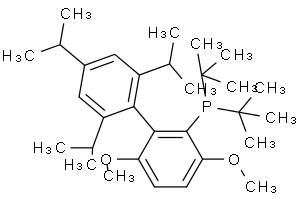 2-二叔丁基膦-2′,4′,6′-三异丙基-3,6-二甲氧基-1,1′-联苯