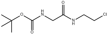 Carbamic acid, N-[2-[(2-chloroethyl)amino]-2-oxoethyl]-, 1,1-dimethylethyl ester