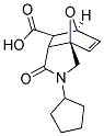 3-Cyclopentyl-4-oxo-10-oxa-3-aza-tricyclo-[5.2.1.0*1,5*]dec-8-ene-6-carboxylic ac