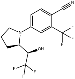 4-((R)-2-((R)-2,2,2-三氟-1-羟乙基)吡咯烷-1)-2-三氟甲基苯腈