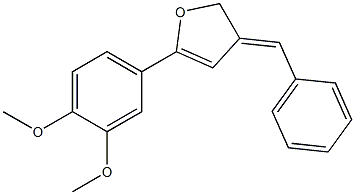 3-Benzylidene-5-(3,4-dimethoxy-phenyl)-2,3-dihydro-furan